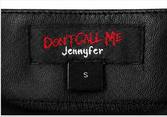 Jupe simili cuir Don’t Call Me Jennyfer S – Zwart, rechte snit, trendy rits – photo 2